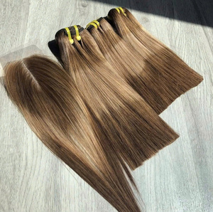 Extensiones de Cabello Virgen Vietnamita Liso Natural de Alta Calidad, Doble Trama, Color Mixto, Preventa - Product Image 2