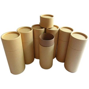 Empaque de Tubo de Papel Personalizado de Tres Piezas, Impresión Personalizada con Tapas de Cartón/Chapa Metálica, Cajas Redondas Cilíndricas Biodegradables - Product Image 3