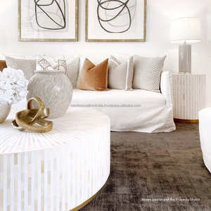 Table basse incrustée d'os de conception unique Design élégant pour un impact durable pour les occasions de baptême - Product Image 3