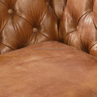 Fauteuil à bascule Chesterfield moderne en cuir, une place, capitonné, convertible, pour chambre, salon, hôtel, authentique, modèle 2026