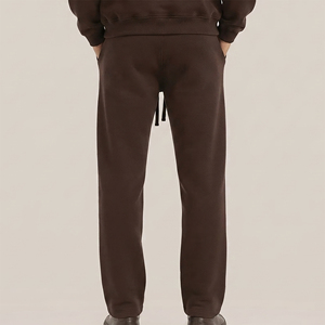 2026 New Arrival Casual Wear 100% Cotton Baggy Wide Leg <b>Men</b> Sweatpants High Quality Solid Color Gym Wear Joggers For <b>Men</b> - Product Image 6