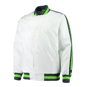 Unisex Wool <b>Leather</b> Sleeve Varsity Bomber <b>Jacket</b> Streetwear <b>Winter</b> Windproof Eco-Friendly High Quality Wholesale - Product Image 5