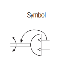 Vérin rotatif de type compact TPC MECHATRONICS NRCS(12 ~ 20) Design à crémaillère et pignon - Product Image 2