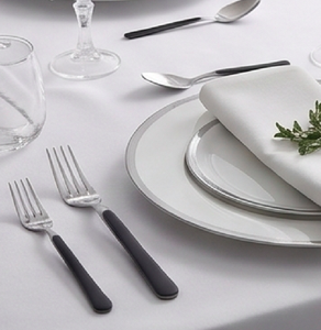 Stylish <b>Black</b> Resin Handle <b>Cutlery</b> <b>Set</b> Featuring Silver Finished Head Premium Flatware Ideal For Restaurants Homes And Gifting - Product Image 3