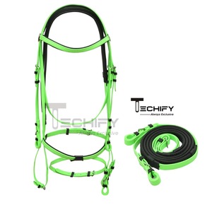 Bride de dressage Bride de cheval avec rênes-Bride anglaise-Bride équestre-Accessoires pour chevaux - Product Image 2