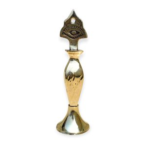 Contenedor de Kohl Tradicional Estilo Antiguo Surmadani, Hecho a Mano en Latón, Recipiente para Sindoor, Pieza Coleccionable - Product Image 5