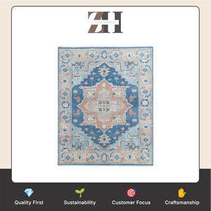 Export Quality <b>Traditional</b> Oushak Geometric Wool <b>Rug</b> Handmade Luxury Carpet Wholesale - Product Image 6