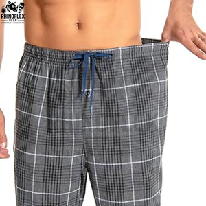 Men's Flannel Pajama <b>Trousers</b> Breathable High Custom Logo High Quality Comfortable Casual Sleepwear Factory Direct Sales - Product Image 4