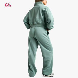 Trending Product Fashionable Women Winter Solid Casual Tracksuits High Quality Breathable 100% Cotton Hot Sale - Product Image 2