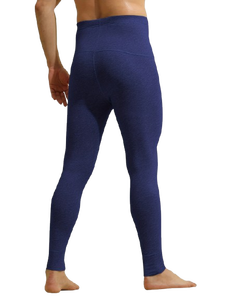 Slim Fit Elastic Waist Quick Dry Breathable Full Length Solid Color Athletic Gym Compression <b>Pants</b> for <b>Men</b> - Product Image 2