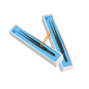 Pinces électrochirurgicales angulaires McPherson BIPOLAR, manche plat isolé, tige en acier inoxydable, manuel, 0,50 mm de large, antiadhésives, haute performance - Product Image 5