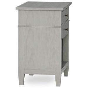 Mesa de Noche Carlton Color Gris Niebla, Elegante Mesita de Noche para Decoración del Hogar - Product Image 3