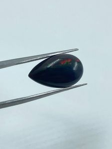 Black Natural <b>Fire</b> Opal Pear Cut Loose <b>Stone</b> 4.67Carat 10.70x17.60MM for Jewelry Making - Product Image 4