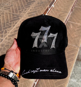 Nouvelle Casquette Originale Tito Double P Noire Snapback G5 Broderie Noire Casquette de Baseball en Daim 5 Panneaux Innedit Hat - Product Image 2
