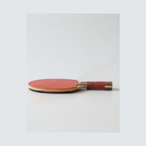 Raquette de tennis de table 2026 la plus vendue, manche en bois, caoutchouc rouge à picots extérieurs, lame 7 plis, poignée droite, pour entraînement - Product Image 6