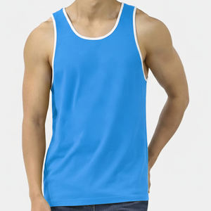 Débardeur en coton pour homme de haute qualité OEM, idéal pour la gym et le fitness, disponible en grandes tailles et personnalisable avec logo. - Product Image 4