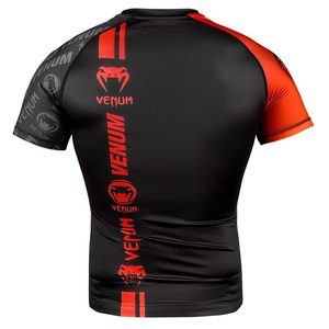 เสื้อรัดรูปแขนยาวสำหรับผู้ชาย พิมพ์ลายแบบ Heat-Transfer สีตัดต่อ ป้องกันรังสียูวี ระบายอากาศได้ดี แห้งเร็ว ป้องกันแบคทีเรีย - Product Image 2