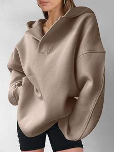 King Wears Winter Embroidered <b>Zip</b>-<b>Up</b> Hoodies Women <b>Men</b> Couples <b>Fleece</b> Solid Regular Fit 100% Organic Cotton 300g Breathable - Product Image 3