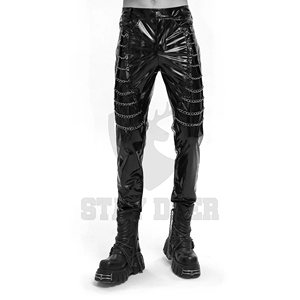 Pantalones Góticos para Mujer, Cintura Alta, Estilo Punk, Cargo, Moda Urbana Alternativa, Color Negro - Product Image 1