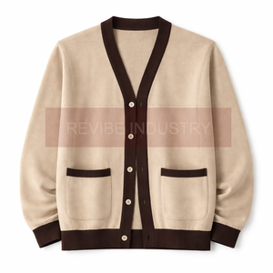 Cardigan en tricot classique pour homme, en coton premium, boutonné devant, vêtements décontractés d'hiver, chaud et confortable, à porter tous les jours, cardigan pour homme - Product Image 6