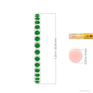 Pendientes de Aro de Oro Sólido de 14 Quilates con Esmeralda Verde, Joyería Fina, Fabricante y Mayorista OEM ODM, Pendientes de Joyería para Bodas - Product Image 3