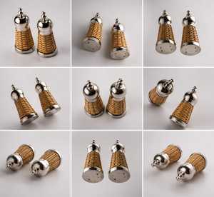 Luxury Stainless Steel Rattan Woven Salt and Pepper Shakers Set Vintage Metal <b>Spice</b> Dispenser Bottles Tableware Seasoning <b>Jar</b> - Product Image 4