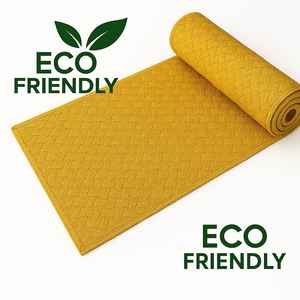 Esterilla de yoga Sheetal Pati tejida a mano |   Tapete de Meditación Rectangular Plegable, Ecológico, de Caña Natural, Resistente al Agua y Duradero | - Product Image 2