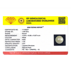 Loose Pearl 9.9 Carat Luxury Gemstone for Fine Jewelry - Product Image 3