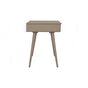 Modern 1200mm Taupe Grey Writing <b>Desk</b> with Solid Rubberwood Legs from Malaysia for <b>Study</b> and Bedroom Use - Product Image 6