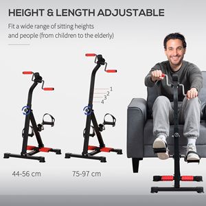 Appareil d'exercice réglable en hauteur pour les mains, les bras, les genoux et les jambes pour les seniors avec écran LCD et rouleau de massage des pieds - Utilisation en salle de sport et à domicile - Product Image 4