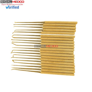Micro Dissector Set 20 Pieces Gold Coated Manual CE Certified <b>Neurosurgery</b> <b>Instruments</b> Professional Surgical Precision - Product Image 4