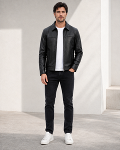 Best Quality Men's Genuine Leather <b>Bomber</b> <b>Jacket</b> New <b>Suede</b> Waterproof Windproof Breathable Classic Style Custom - Product Image 3