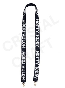 CRYSTAL CRAFT 4681 Vintage Style Beaded Ribbon <b>Strap</b> Hook with Customizable Text Eco-Friendly Handbag Accessories - Product Image 5