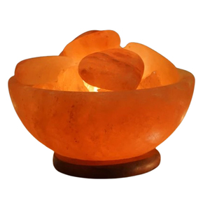 Bol à sel rose de l'Himalaya naturel, lampe décorative en cristal de sel avec éclat chaleureux pour la décoration de la maison, chambre et salon - Product Image 4