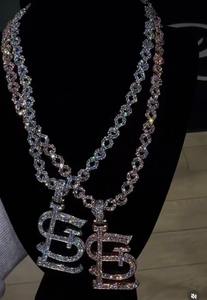 Collar de boda de plata de ley 925 de alta calidad con colgante de llama de moissanita estilo hip hop, de proveedor indio - Product Image 5