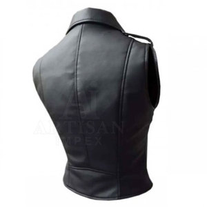 High Quality Customized Logo Lather Vest <b>Men</b> Fashion Clothing <b>Leather</b> Vest <b>Jacket</b> For <b>Men</b> Wears - Product Image 6