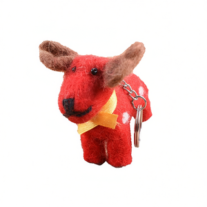 Plush Key Chains Felt Dog Design Key <b>Ring</b> - Product Image 2