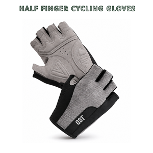 Gants de cyclisme mi-doigts, gants de vélo rembourrés absorbant les chocs, fabricant OEM ODM avec logo personnalisé pour la route et le VTT - Product Image 2