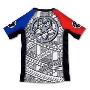 T-shirt de compression personnalisé à manches courtes avec logo de surf, MMA, BJJ, sublimé, Rashguards de Jiu Jitsu, créez votre propre Rash Guard personnalisé - Product Image 6