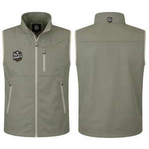 Chaleco Softshell de Poliéster al por Mayor, Chaleco de Forro Polar Personalizado para Invierno, Impermeable, Cortavientos, Chalecos Softshell Utilitarios - Product Image 1