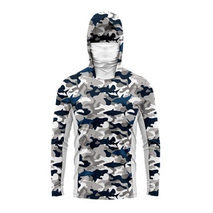 Sudadera de Pesca para Hombre con Capucha y Protección Solar de Secado Rápido, Camisa con Mangas para Canotaje o Pesca con Caña, UPF 50+, Tallas Grandes - Product Image 5