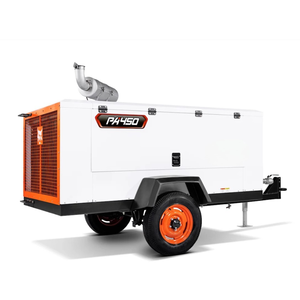 Compresseur d'air minier 400 450 600 CFM, compresseur rotatif à vis diesel portable, fabricant OEM, fournisseur en gros - Product Image 2