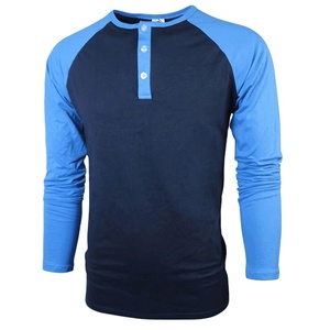 <b>Men's</b> Solid Jersey <b>Long</b> <b>Sleeve</b> <b>Henley</b> Shirt Polyester Cotton 220g Breathable Custom Logo Front O-Neck Collar Regular Fit Casual - Product Image 6