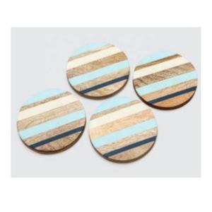 Gran oferta, posavasos de mesa de comedor Hexagonal con incrustaciones de hueso moderno, 4 posavasos de cocina con protección contra el calor para té, vidrio, bebida, cocina, comedor - Product Image 6