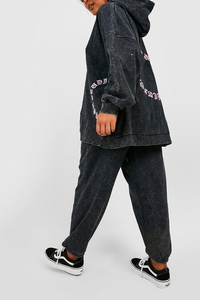 Survêtements décontractés personnalisés très demandés, avec broderie effet délavé à l'acide, à capuche, coupe oversize, effet délavé à la pierre et imprimé - Product Image 2