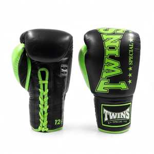 Gants de boxe en cuir personnalisés de qualité supérieure, avec fermeture auto-agrippante et lacets réglables, pour le kick-boxing et les arts martiaux - Product Image 6