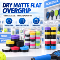 Sangle de poignée de raquette de pickleball en PU mat et plat, vente en gros directe d'usine, approvisionnement en vrac pour raquettes de tennis et de badminton