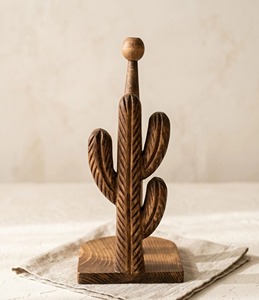 Cute Cactus Design Paper Towel Holder Countertop For Kitchen Kids Room Stylish Tissue Roll Stand And Durable Use From India - Product Image 6