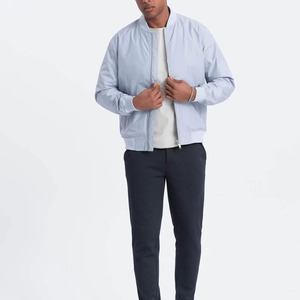 Men's Lightweight Breathable Stand Collar Bomber <b>Jacket</b>-Casual Outdoor Basketball <b>Jacket</b> Pockets High Street Style Customizable - Product Image 3