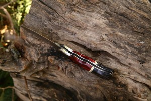 Cuchillo plegable con patrón de Damasco, hoja de acero inoxidable, mango de aluminio, cuchillo de bolsillo táctico para exteriores, camping, caza, herramienta EDC para bricolaje - Product Image 6